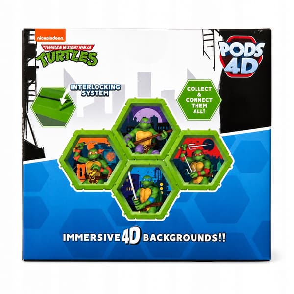 4D Pods Ninja Turtles Raphael Collectable Figure TMNT Ninja Turtles 3D