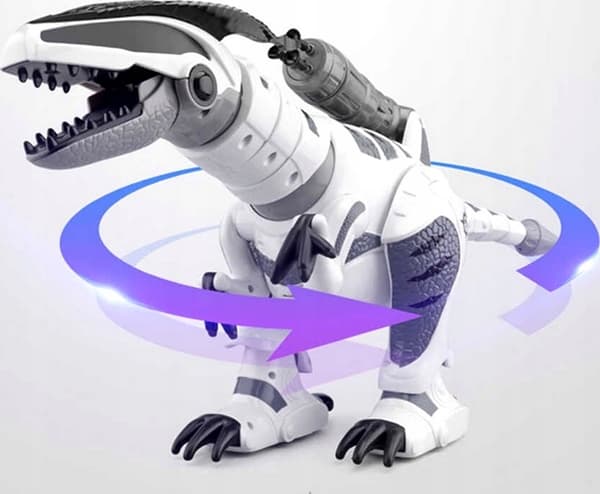 LARGE INTERACTIVE DINOSAUR – A SMART, REMOTE-CONTROLLED ROBOT THAT SHOOTS AND WALKS