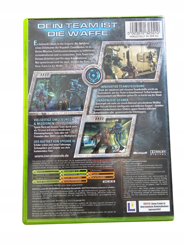 Star Wars: Republic Commando Xbox CLASSICS game