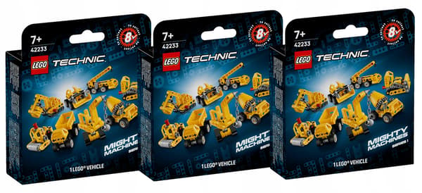 Lego Technics 42233 Mighty Machines | 3 pieces