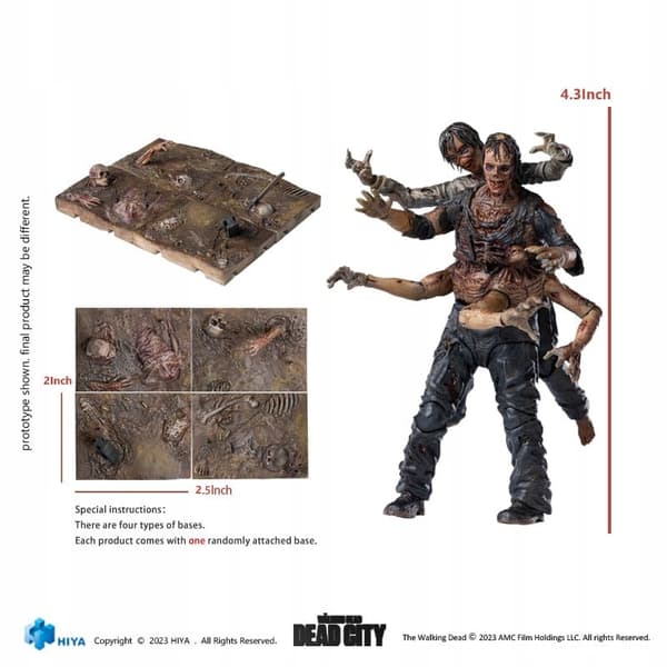 The Walking Dead Exquisite 1/18 Scale Action Mini Figure: Dead City Walker King 11