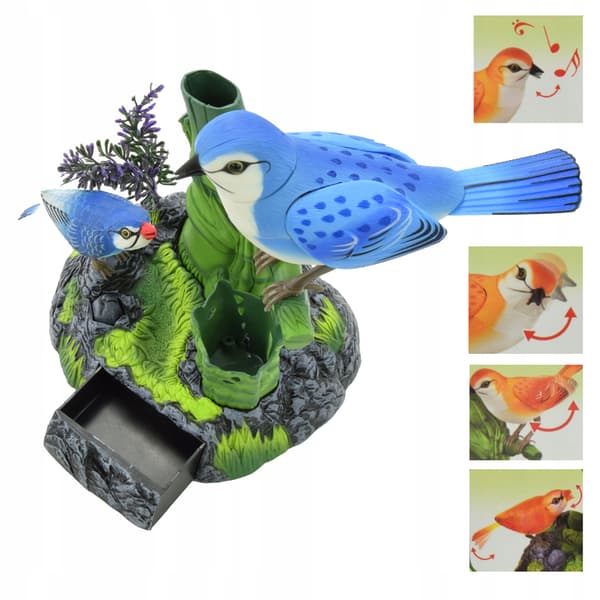SINGING BIRDS PEN AND STATIONERY ORGANISER