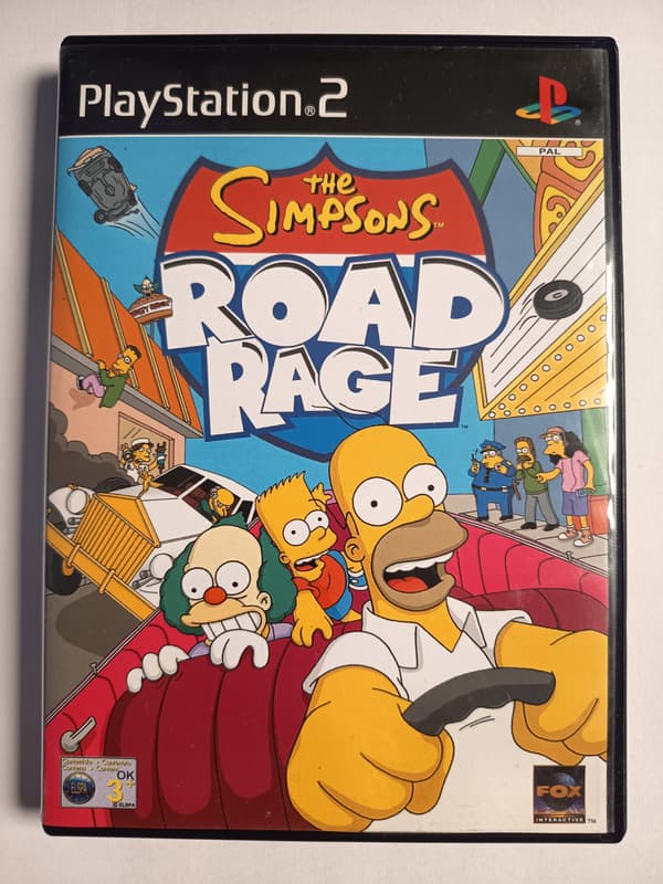 THE SIMPSONS ROAD RAGE PlayStation 2 (PS2) boxed English version without a manual