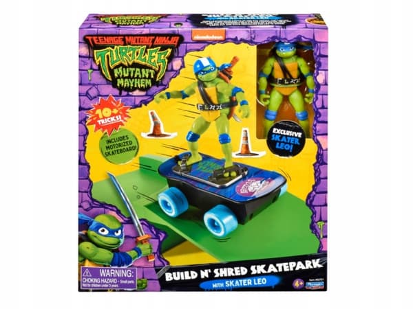 NINJA TURTLE FIGHTERS LEONARDO Skatepark Figure Set
