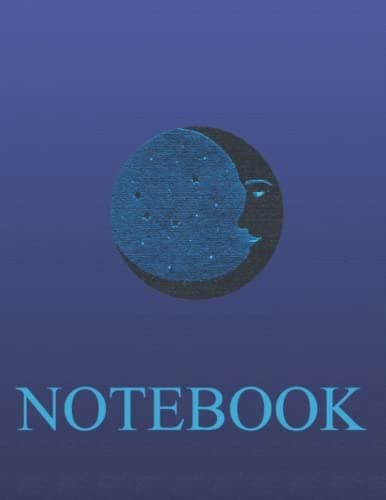 Blue Moon notebook: full moon & half blue moon, Halloween gifts, moon