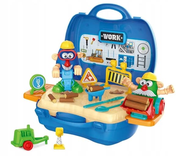 PLASTICINE SET: Construction Site Suitcase with 39 Accessories – GIRO 3+