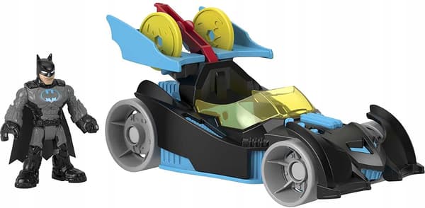 IMAGINEXT DC BAT-TECH BATMOBILE AND BATMAN FIGURINE + TOY CAR
