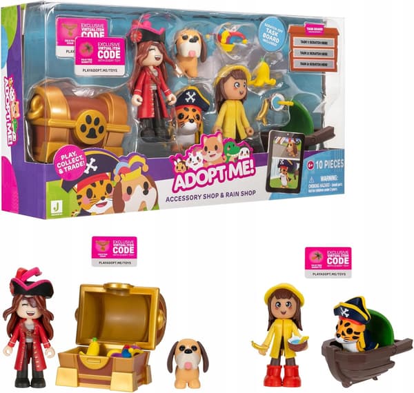 Adopt Me! Rain and Accessory Shop Bundle – Pirates Figure Set