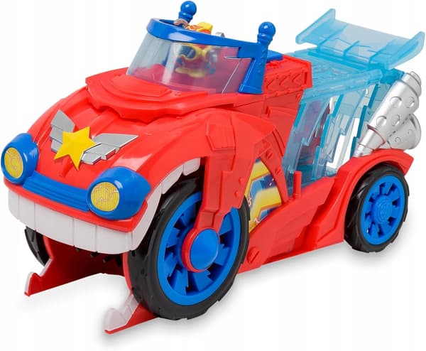 SUPERTHINGS BITE ATTACK VEHICLE WITH REMOVABLE CAGE AND DOC VROOM FIGURINE!