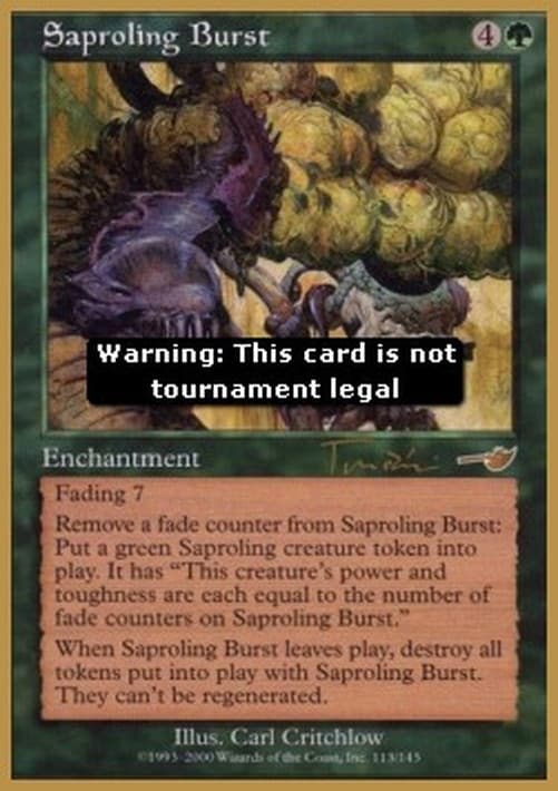 Magic: The Gathering Saproling Burst