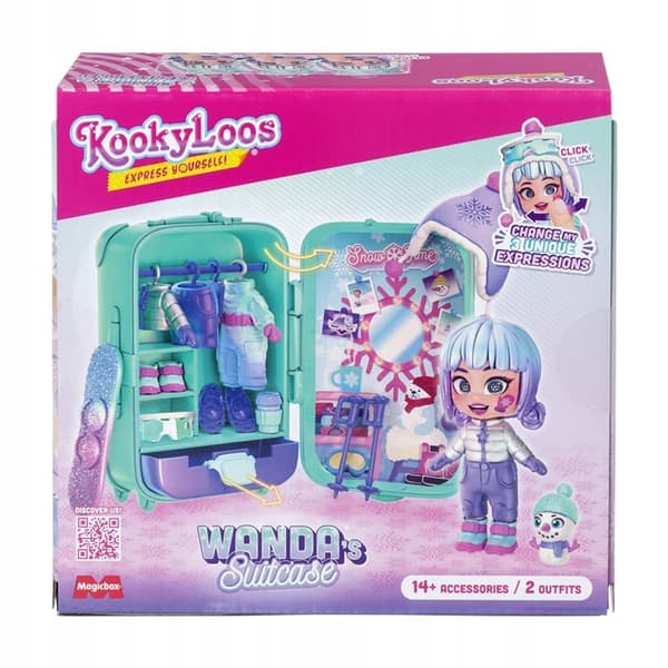 KOKYLOOS DOLL SUITCASE BAG WARDROBE SUITCASE WANDA MAGIC BOX SET