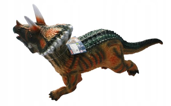 TRICERATOPUS DINOSAUR, 88 CM, WITH SOUND, RUBBER, E1272, EMAJ