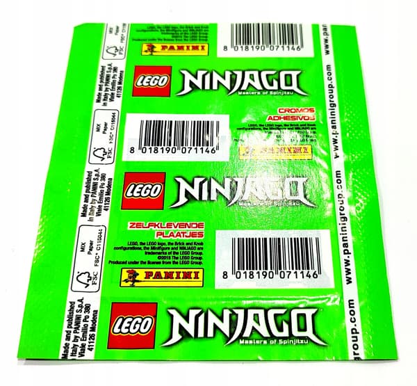LEGO NINJAGO STICKERS. MASTER OF SPINJITZU. 2015. 7 PACKETS