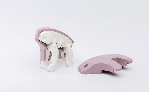 HalfToys Magnetic Fold-out Sloth with a book