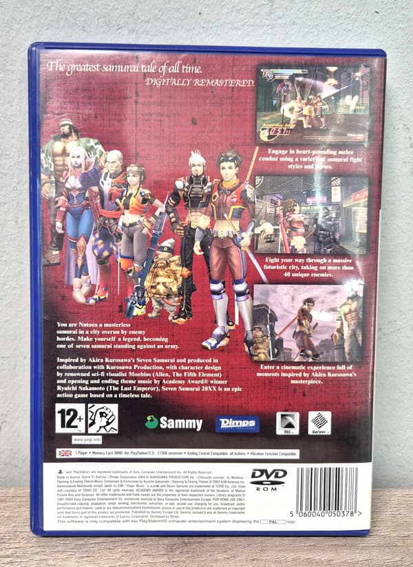 SEVEN SAMURAI 20XX PlayStation 2 (PS2) boxed version