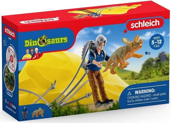 Schleich 41471 Dinosaurs: Parachute Rescuer