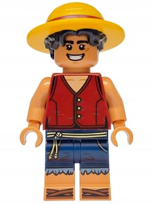 LEGO ONE PIECE MINIFIGURE op018 Monkey D. Luffy – Hair Combo