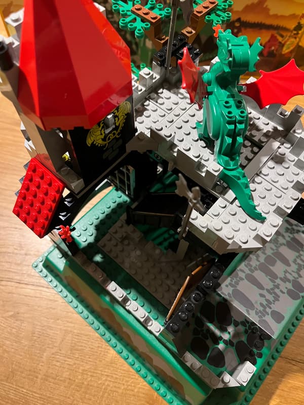 LEGO Castle Fire-Breathing Fortress with box and instructions (incomplete)