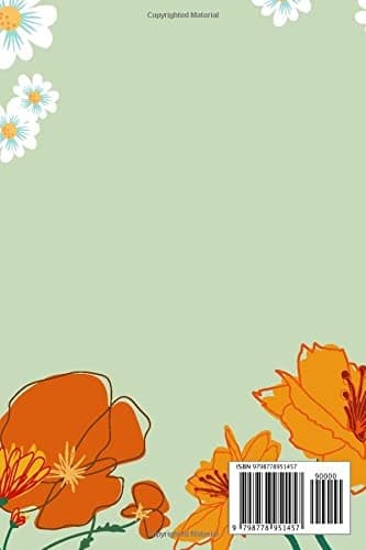 Notebook: Wellbeing Floral Colourful Notebook
