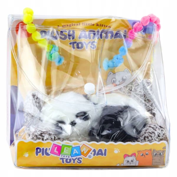 ADORABLE SLEEPING PANDA – ON A CUSHION – REALISTIC FIGURINE – BAG