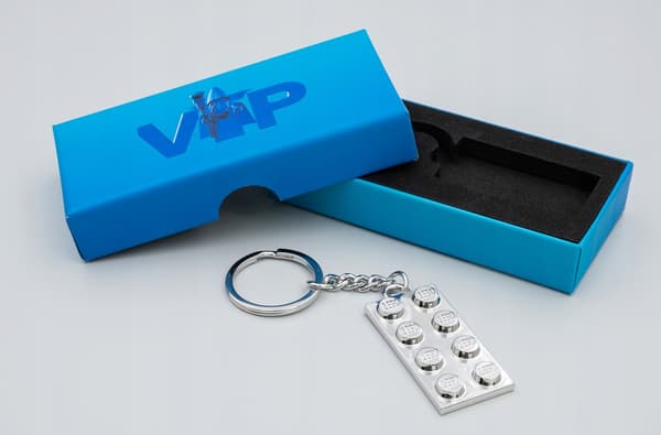 LEGO VIP 5006330 silver metal key ring