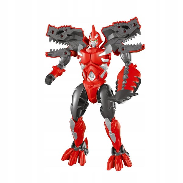 Red fold-out dinosaur robot