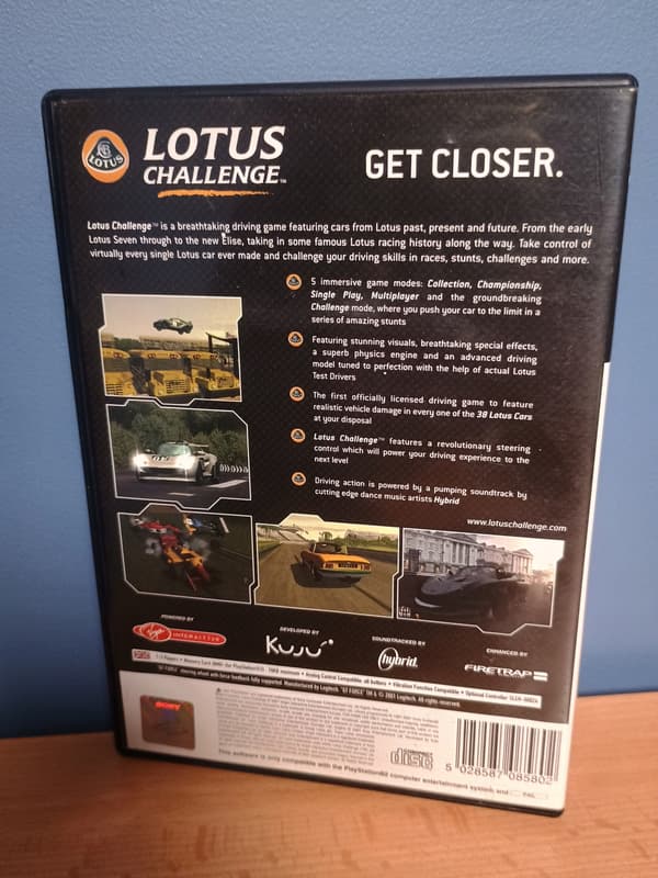 LOTUS CHALLENGE game for Sony PlayStation 2 (PS2), English version, complete set