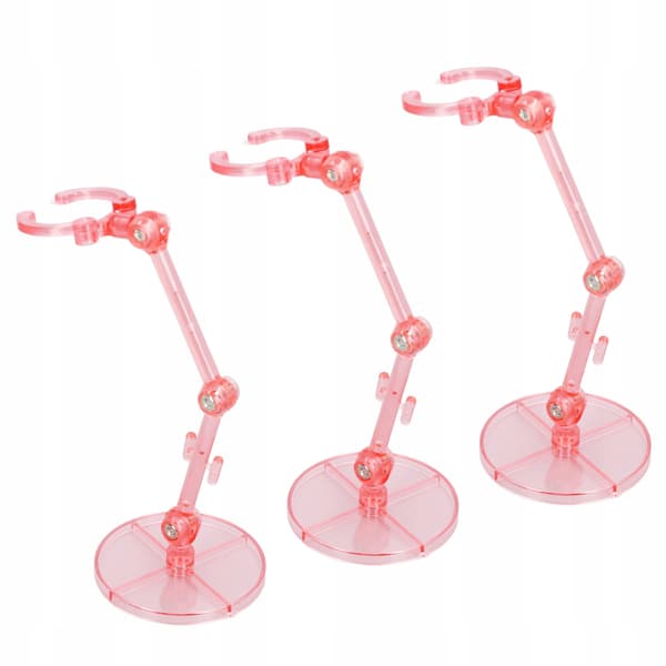10 PIECES Figurine display stand Transparent plastic display stand for CG models