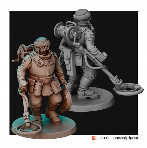 Advance Team x5 Red Pilgrim Miniatures 28 mm