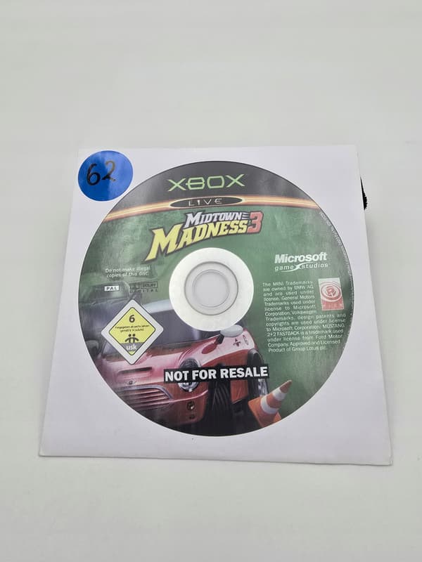 XBOX MIDTOWN MADNESS 3