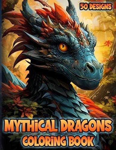 Ketschik, Emil *Mythical Dragons Colouring Book for Adults: Enchanted Creatures*