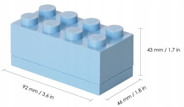 LEGO BRICK MINI-BOX 8 (LIGHT BLUE) (40121
