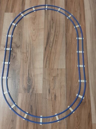 Lego 3228 + 3229 + 3230 – old Lego retro train set.