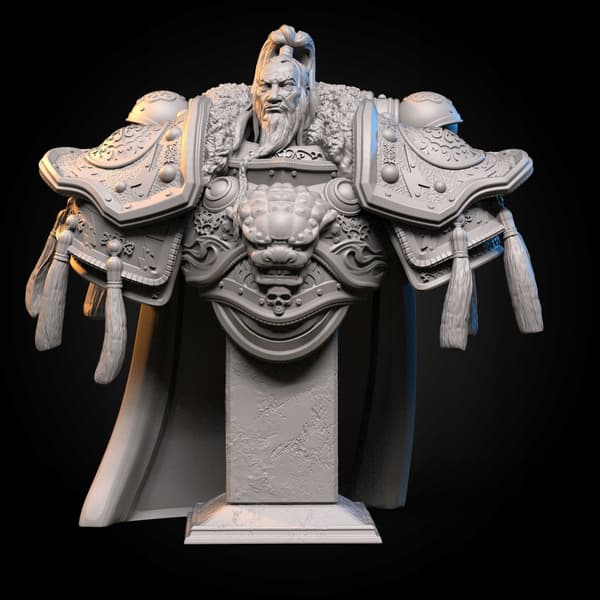 Agon the White Scar Bust
