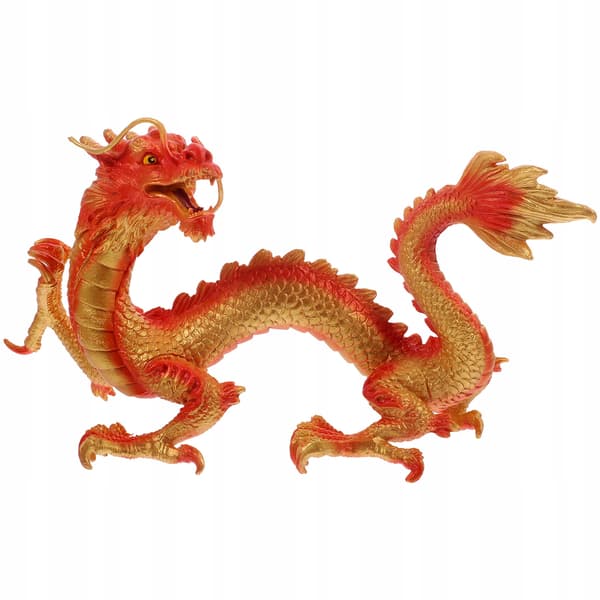 PLASTIC CHINESE DRAGON FIGURINE FOR INTERIOR DECORATION
