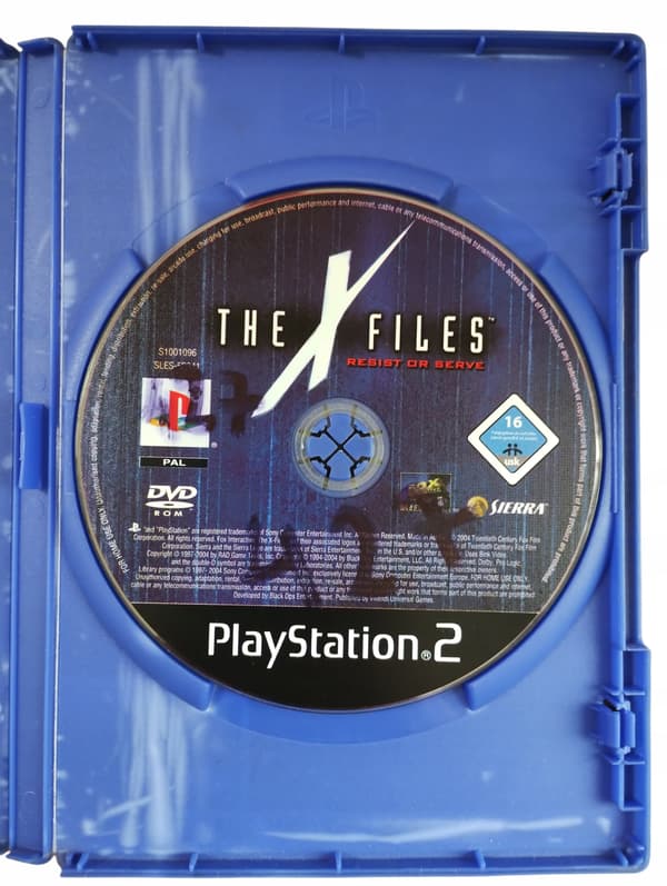 THE X-FILES: RESIST OR SERVE GAME FOR THE PS2