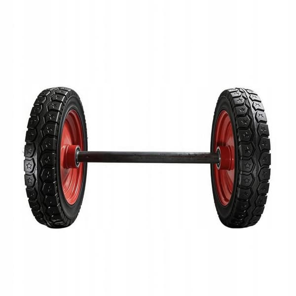 Sturdy Rubber Wheel 70cm 16in, 3cm Axle