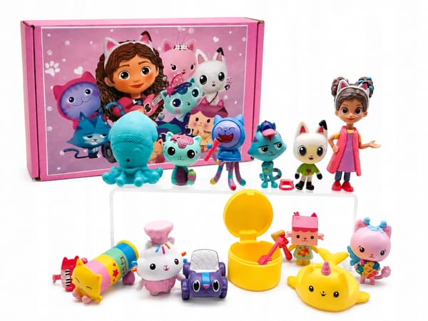 Set of 13 Cat Figurines – Gift Set