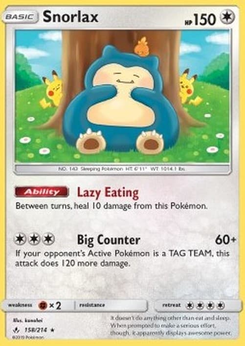 Pokemon TCG Snorlax