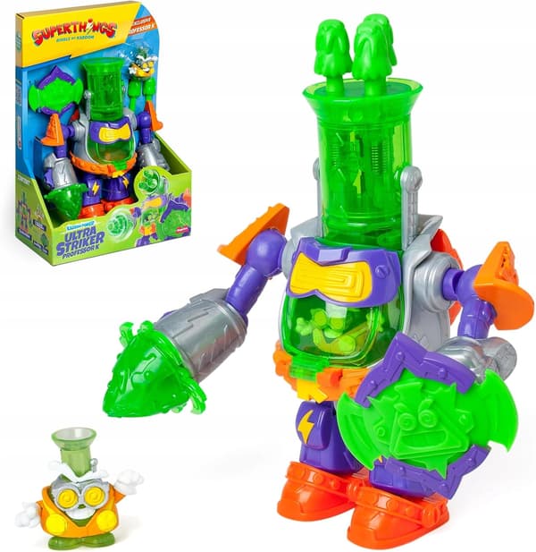 ROBOT WITH ACCESSORIES, 1 EXCLUSIVE FIGURINE AND 3 PROJECTILES
