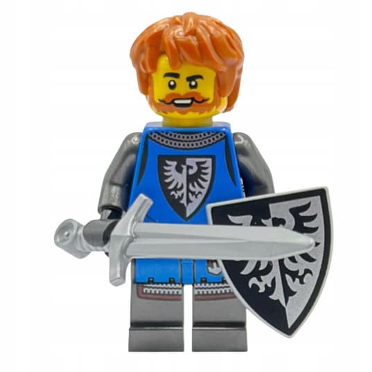 LEGO Black Falcon Knight with shield and sword