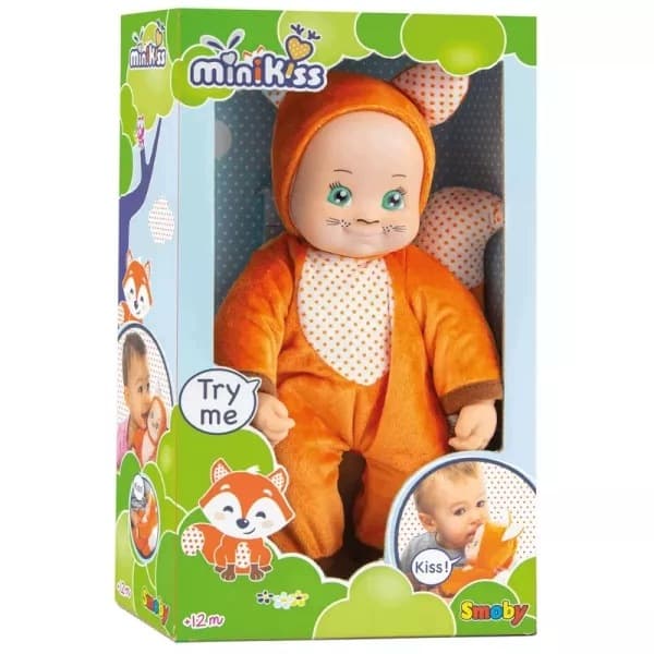 MiniKiss: Cuddly teddy bear with a kissing function – 27 cm