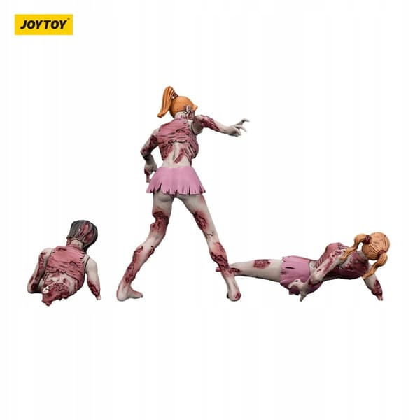 Zombie Dark Source cheerleader figurines, set of 3, 8 cm
