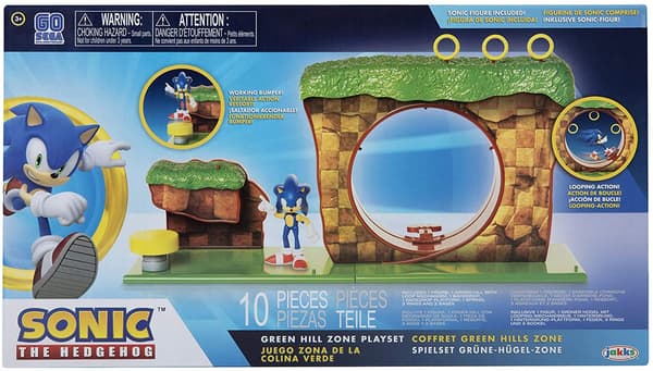 JAKKS PACIFIC SONIC THE HEDGEHOG SONIC GREEN HILL ZONE SET