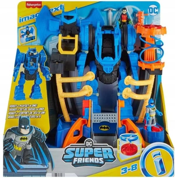 DC SUPER FRIENDS BATMAN ROBOT COMMAND CENTRE SET + 2 FIGURES HML02