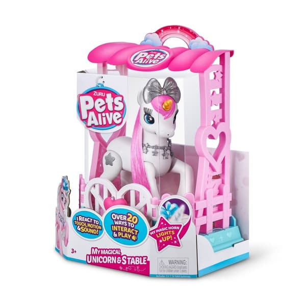 1x Zuru Pets Alive unicorn figurine set