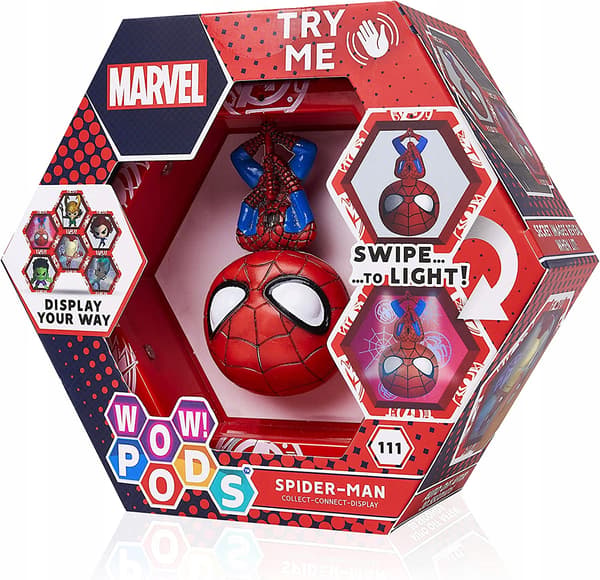WOW! PODS Avengers Collection MARVEL Spider-Man Illuminated Figure