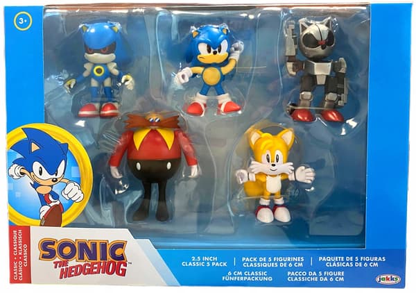 SONIC THE HEDGEHOG FIGURINE SET – 5 PIECES, 6 CM