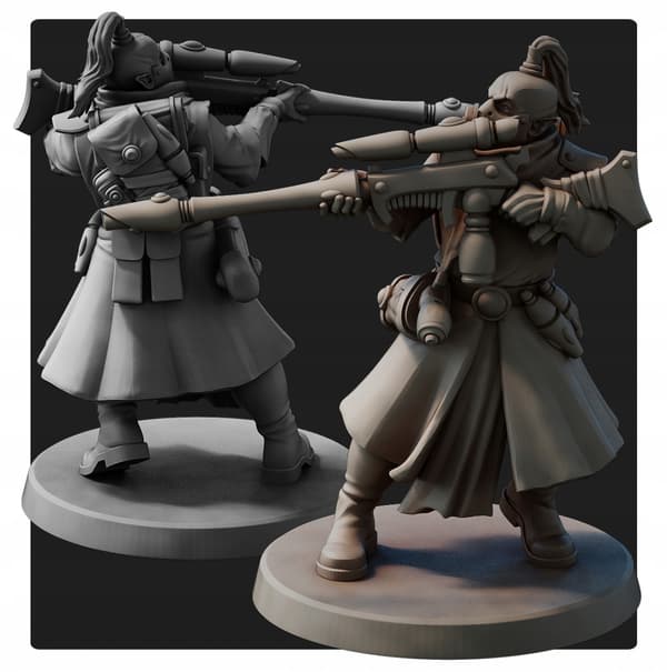 Starwatchers x5 Red Pilgrim Miniatures 28 mm