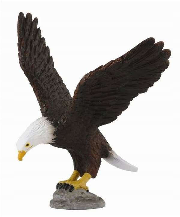 COLLECTA Set of 3 wild animals in a pack: SKUNKS, EAGLE, BISON